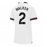 Manchester City Kyle Walker #2 Auswärtstrikot Frauen 2023-24 Kurzarm